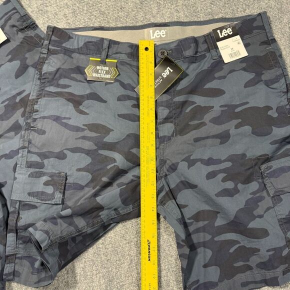Lee Cargo Shorts Mens 38 Camo Blue Active Stretch Motion Flex - Picture 5 of 10